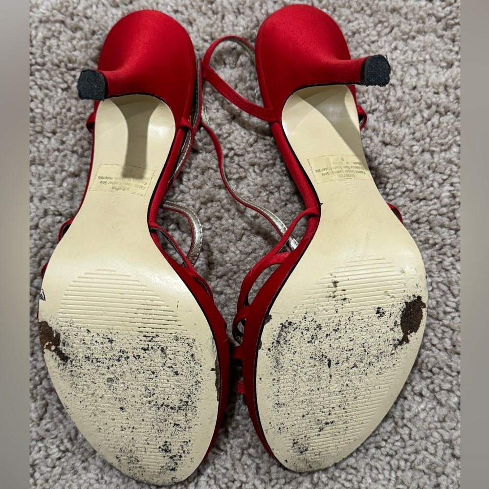 Kelly & Katie Red Strappy Sandals - Picture 3 of 3